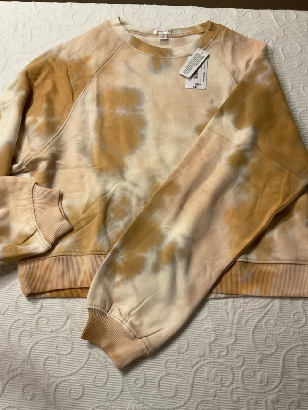 flirtitude Active Soft Tie-Dye Crewneck - Crop Sweatshirt. NWT - Picture 2 of 7